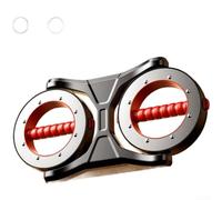 Adjustable Arm Exerciser for Boxing & Full-Body Strength Training - Silent 360° Rotation, Ergonomic Non-Slip Grip, Stainless Steel & ABS(Glowing Night Black)