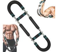 Adjustable Arm Trainer ,Portable Power Twister Bar ,Forearm Strengthener Detachable ,Twister Arm Trainer,Workout Anywhere,Adjustable Chest Expander, for Anywhere Fitness(Blue,Strength 30)