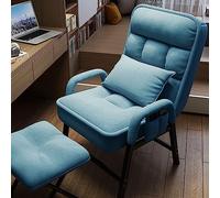 Adjustable ArmchairComfy High Backrest Upholstered Fabric Side PocketsStylish Lounge Chair for Living Room Office & ReadingErgon Design for Ultimate Comfort