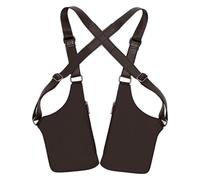 Adjustable Armpit and Shoulder Bag, Waterproof Anti-Theft with Two Straps - Waterproof Shoulder Holster Bag - For Father Friend Mobile Phone Car Keys, brown, see description, See description