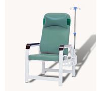 Adjustable Armrest and IV Pole Chair with Soft Padded Seat for Blood Draws in Nursing Homes and Clinics