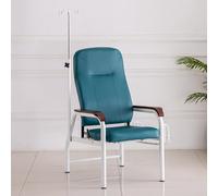 Adjustable Armrest Phlebotomy Chair with Steel Frame, Fully Reclining Infusion Chair for Waiting Rooms, Hospitals and Research Labs
