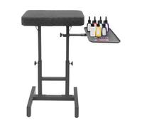 Adjustable Armrest Stand with Magnetic Tray | Armrest Stand for Studio | Black Iron Frame 180° Tilt Height 75-110cm PU Cushion for Nail Art Tattoo Beauty Salon