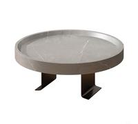 Adjustable Armrest Tray Table with Clip 30x30cm Wooden Sofa Table for Living Room Bed or Lap - Space-Saving Metal TV Snack Table (Gray)