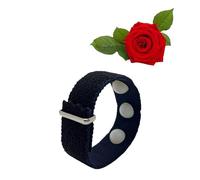 Adjustable Aromatherapy Acupressure Wristband with Rose Essential Oil for Stress Relief and Relaxation -Sleep Aid- Mood Support (Rose, xlarge 9 in)