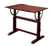 Adjustable Art Desk with Tilting Tabletop Drafting Table for Artists T-Square Ruler Included Perfect for Ding Sketching and Writing Projects
