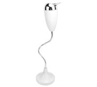 Adjustable Ashtray, Smokeless Odorless Indoor Outdoor Floor Standing Windproof Ash Tray with Lid for Home Patio Cigarettes Ash Butt Disposal(White)