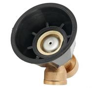 Adjustable Atomizing Nozzle 14x1.5 Thread for Cyclone Sprinkler Head Garden Irrigation System Black Copper Core Mist Mode Farming Use 5.5cm