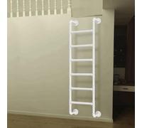 Adjustable Attic Egress Ladder for Fire Escape Wall-Mounted Climb Ladder for Home Garage Balcony Basement Window Well 3.3-9.8ft Perfect for Bunk Beds (175cm/6ft)
