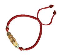 Adjustable Auspicious Red Rope Bracelet for Women and Teens, Handmade Woven String Wristband with Feng Shui Amulet, 1pcs Red Friendship Jewelry