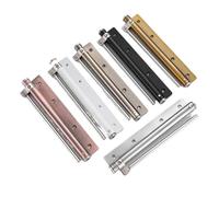 Adjustable Auto Close Door Closure Aluminum Alloy Gate Closer Outdoor Spring Fire-Proof Soft Duty Heavy Hardware(Silver)