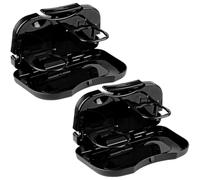 Adjustable Auto Seat Mount Table with Drink Holder, Food Tray, Travel Storage, Quick Install Car Backseat Tray