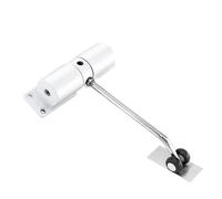 Adjustable Automatic Door Closer - Steel Silent Slow Close for 20KG Fire Safe - White Speed Control Easy Installat Ideal for Home & Office Use