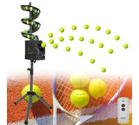 Adjustable Automatic Tennis Ball Launcher Machine - Remote Control Tennis Serving Machine, Portable & Ideal for Kids, Coaching, Beginner Training