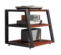 Adjustable AV Ma Stand with Sto Cabinet Open TV Shelf for Record Player & Ste o Rack for DVD Players 60cm Red Modern Design