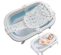 Adjustable Baby Bath Seat Support, Baby Bath Cushion, Reducer Bath Mat, Bath Mat, Bath Mat, Bath Seat Insert, Non-Slip Bathing Pillow Support for Bath