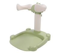Adjustable Baby Bath Standing Support, Non Slip Toddler Shower Stand for Bathroom with Multifunctional Purpose, Lightweight and Portable, Made of Silicone (Green)