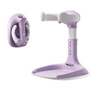 Adjustable Baby Shower Stand - Standing Bath Maker with Armrest for Babies 6 Months & Up(Purple)