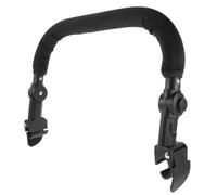 Adjustable Baby Stroller Armrest Handlebar for Umbrella Pushchairs | Plastic Body with Sponge Padding, One-piece Replacement Part, Black Finish, for Frame Tubes and Daily Walks Random Style