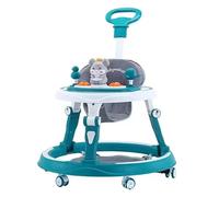 Adjustable Baby Walker, Foldable Walker, Multifunctional Safari Baby Walker, Feeding Tray, Interactive Music, Toys, Lights, Safety Wheel Breaks, New!