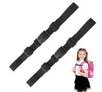 Adjustable Backpack Chest Strap,Sternum Strap,2Pcs Chest Harness Secures Chest Belt,Backpack Universal Chest Belt,Backpack Chest Strap,Rucksack Straps for Kids Adult Hiking Jogging (Black)