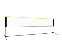 Badminton Net Adjustable 500x103x94-158cm Black Steel Frame PE Net CarryBag4Pegs