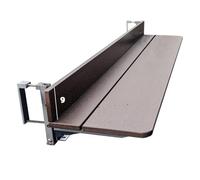 Adjustable Balcony Hanging Table Space Saving Outdoor Railing Bar Table Wall Mounted Serving Table for Decks & Patios (31x11in) Perfect for Small Spaces