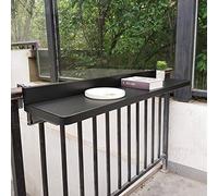 Adjustable Balcony Railing Table Folding Bar Table for Railings Space-Saving Wall-Mounted Side Table Perfect for Outdoor Dining & Entertainment.