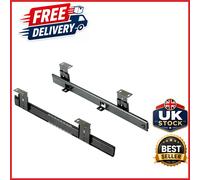Adjustable Ball Bearing Runners for Underdesk Keyboard Holder Black Steel