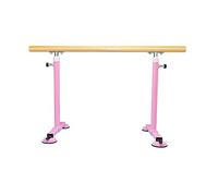 Adjustable Ballet Bar - Portable Freestanding Dance Pole, Height Adjustable Wooden Ballet Barre with Non-Slip Feet, Perfect for Dance Practice - Pink, 1m