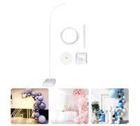 Adjustable Balloon Arch Frame Kit - 8.2ft Stand with Base for Floor - Reusable Arch for Birthday, Baby Shower, Wedding, Graduation Parties - White