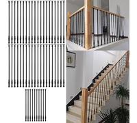 Adjustable Balustrade Posts & Balusters for DIY Indoor/Outdoor Stair Railing - 2 Pack Spindles for Hallways, Lofts, Apartments, Garages