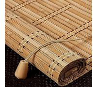Adjustable Bamboo Roller es No Drill Outdoor Bamboo Blinds UV Protect/Waterproof Light Filtering 50115cm Wide Privacy Sune for Patio/Garden/Window/Door/Kitchen