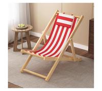 Adjustable Bamboo Sling Chairs for Outdoor Patio Lawn & Deck - 2pcs Deck Lounge Chairs for Poolside Balcony & Camping 4 Position Sun Lounger