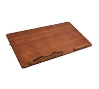 Adjustable Bamboo Writing Slope Board 6-Gear Ergonomic Desk for Reading, Laptops, Spine Correction Posture Aidand(Walnut Color)