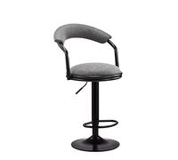 Adjustable Bar Stool with Swivel Function and Backrest, Modern Nordic Design for Stylish Kitchen and Dining Spaces