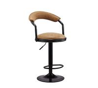 Adjustable Bar Stool with Swivel Function and Backrest, Modern Nordic Design for Stylish Kitchen and Dining Spaces