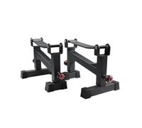 Adjustable Barbell Holder Stand - 5-Level Gym Deadlift Platform for Home Use - Height Adjustable Bench Press Rack 30-40cm(Black)
