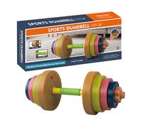 Adjustable Barbell Toy - Exercise Fun for Boys Girls | Colorful Materials, Ergonomic Design, Motor Skill Development, Physical Activity Encouragement, Fitness Toy
