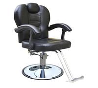 Adjustable Barber Chair,Reclining Salon Chair for Hair Stylist, Barber Chairs, Heavy Duty Hydraulic Pump Hair Chair Swivel Stylist Chairs,Black