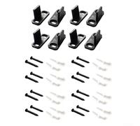 Adjustable Barn Door Floor Guide - Steel Construction for Quiet Sliding, Compatible with Grooved & Non-Grooved Pocket Doors, Easy Install with Complete Hardware Kit