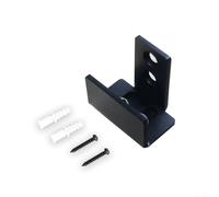 Adjustable Barn Door Floor Guide U-Profile Roller for Bottom Sliding Doors, Carbon Steel, Black, Indoor Use Only