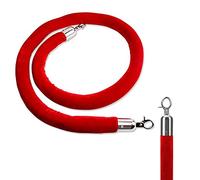 Adjustable Barrier Rope with Hooks Crowd Control Stanchions for Events Parties Auto Shows90 cm Length Durable & Stylish Solution for Visitor Guidance