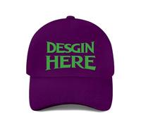 Adjustable Baseball Cap Add Images/Text Sport Caps Purple