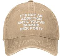 Adjustable Baseball Cap It's Not an Addiction Until You've Sucked Dick for It Plain Hat Classic Trucker Caps for Outdoor Golf Boys