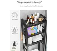 Adjustable Bathroom Shelf with 2/3 Tiers, Space-Saving, Extendable Shelves, Lar White nizer for Maximum Efficiency and Clutter-Free Sto Soluts