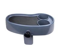 Adjustable Bathtub Spa Tray Table with Cup Holders, Pool Side Table Clamp On Hottub Tray with Phone Storage, Non Slip Spa Tray Table