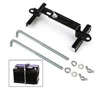Adjustable Battery Hold Down, Universal Battery Adjustable Crossbar with L Bolt Battery Hold Down Holder for Car SUV (Bolt Length 24cm/9.45inches)