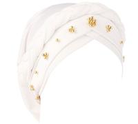 Adjustable Beaded Stretchy Head Cover for Outdoor Activity Gym Workouts Lightweight Polyester Fabric Headwear Beaded Beanies