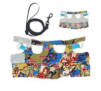 Adjustable Bearded Dragon Harness Lease - 2 Size Reptile Leow Outdoor Harness, Belt Adjustable Clothing | Suitable for Reptiles, Amphibians, Small Animals, Pets, Walking Medium/Large Abroad